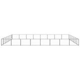 Dog Kennel Black 56 m? Steel