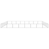 Dog Kennel Silver 56 m² Steel - Front View