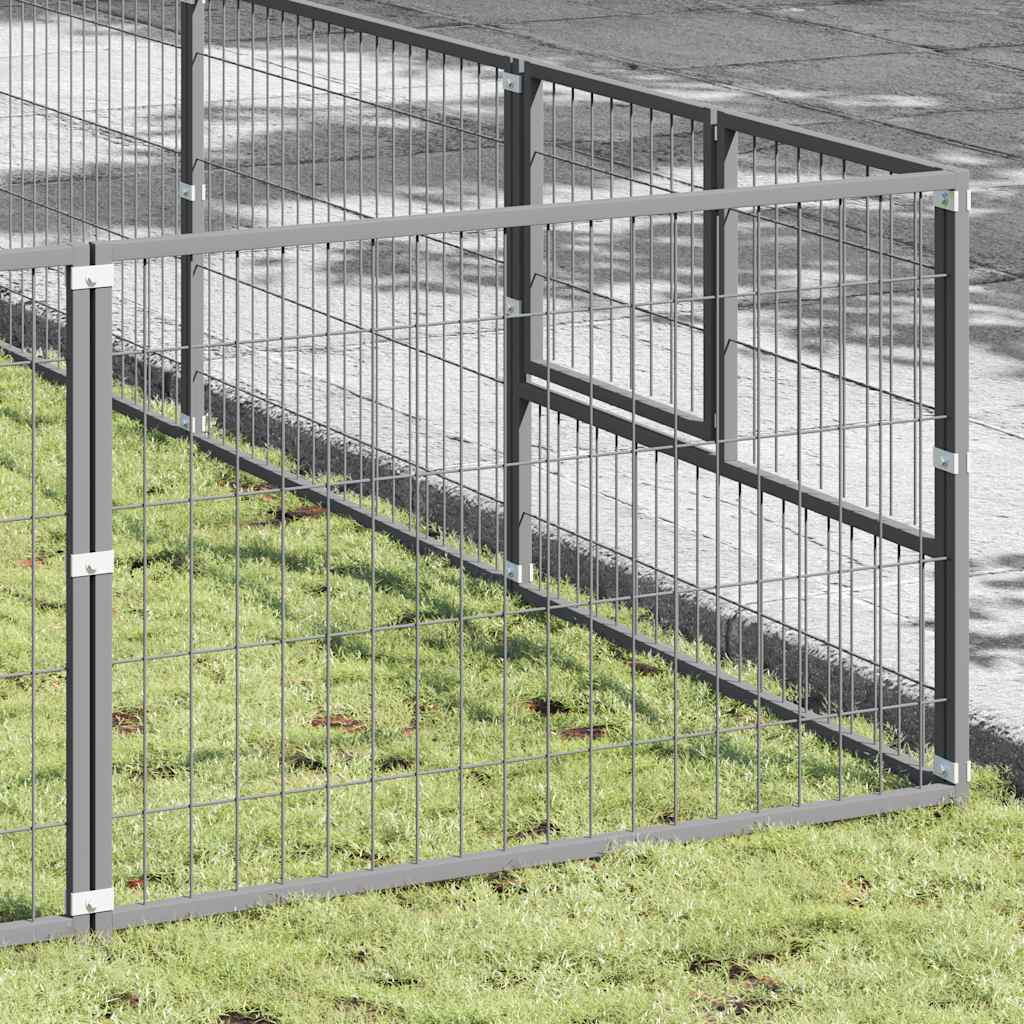 Dog Kennel Silver 63 m? Steel