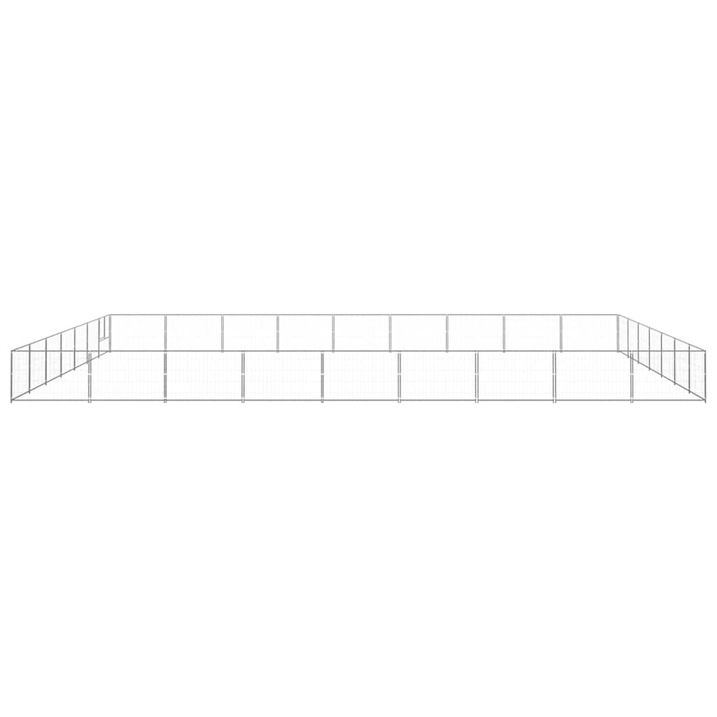 Dog Kennel Silver 63 m? Steel