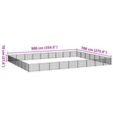 Dog Kennel Silver 63 m? Steel