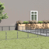 Dog Kennel Silver 63 m? Steel