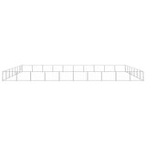 Dog Kennel Silver 70 m² Steel - Front View