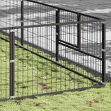 Dog Kennel Black 72 m? Steel