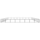 Dog Kennel Black 80 m? Steel