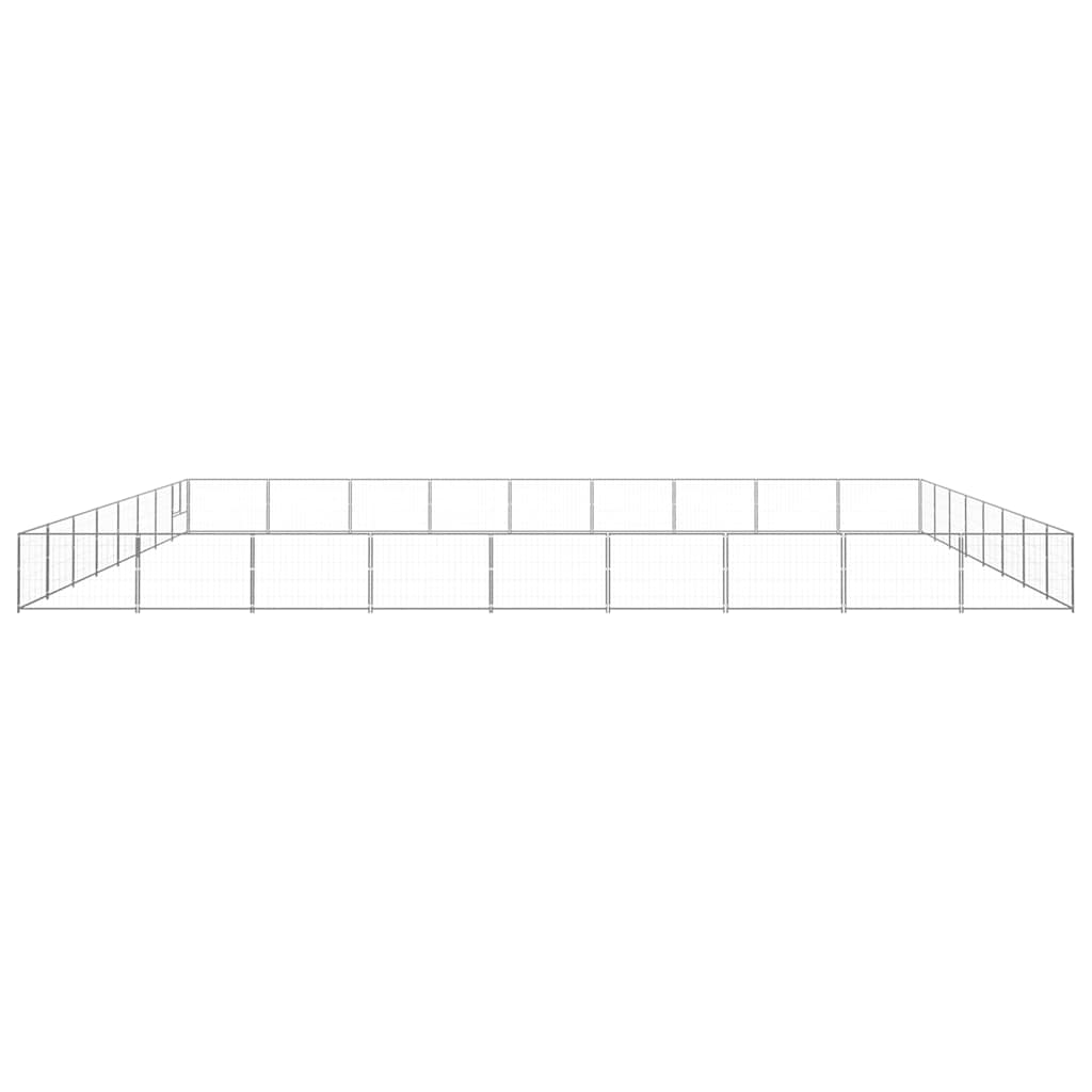 Dog Kennel Silver 72 m? Steel
