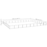 Dog Kennel Silver 80 m? Steel