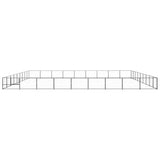 Dog Kennel Black 81 m? Steel