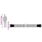 Dog Kennel Black 81 m? Steel - Low Angle