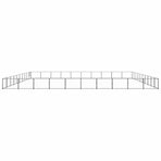Dog Kennel Black 100 m² Steel