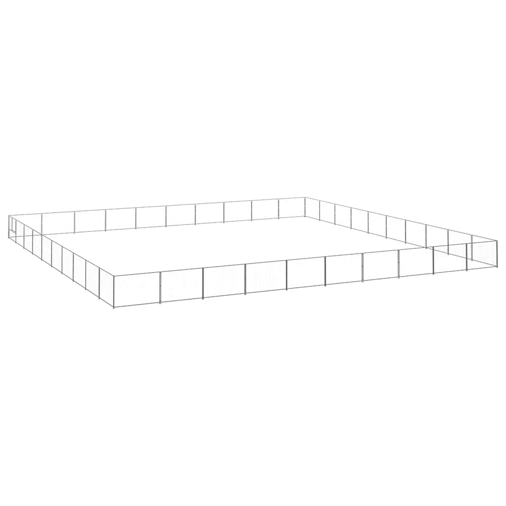 Dog Kennel Silver 100 m? Steel