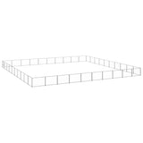 Dog Kennel Silver 100 m² Steel
