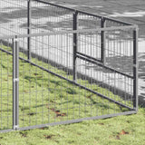 Dog Kennel Silver 100 m? Steel