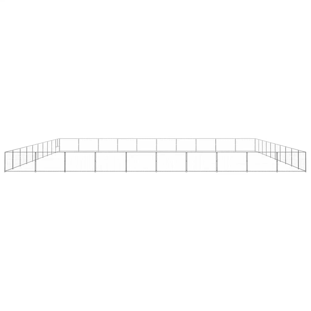 Dog Kennel Silver 100 m? Steel