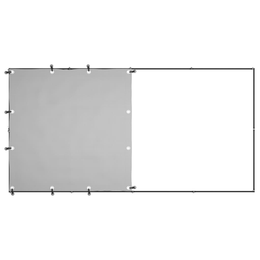 Dog Kennel Black 2.42 m? Steel