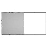 Dog Kennel Black 2.42 m² Steel - Top-Down View