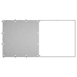 Dog Kennel Silver 2.42 m² Steel - Top-Down View