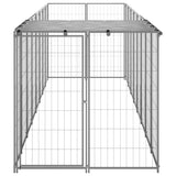 Dog Kennel Silver 4.84 m? Steel