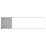 Dog Kennel Silver 4.84 m? Steel