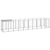 Dog Kennel Silver 6.05 m? Steel