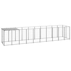 Dog Kennel Silver 6,05 m² Steel