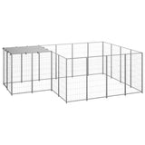 Dog Kennel Silver 6.05 m? Steel