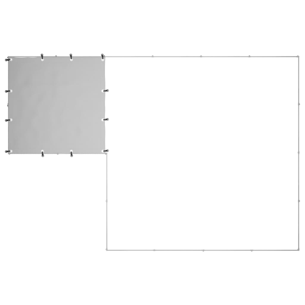 Dog Kennel Silver 6.05 m? Steel