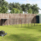 Dog Kennel Black 12.1 m? Steel