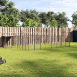 Dog Kennel Black 15.73 m? Steel
