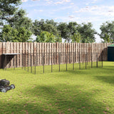 Dog Kennel Black 19.36 m? Steel