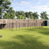Dog Kennel Black 26.62 m? Steel