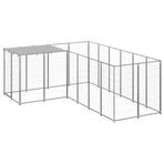Dog Kennel Silver 4,84 m² Steel