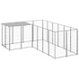 Dog Kennel Silver 4,84 m² Steel