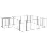 Dog Kennel Silver 12.1 m? Steel
