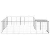 Dog Kennel Silver 12.1 m? Steel