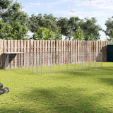 Dog Kennel Silver 15.73 m? Steel