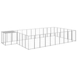 Dog Kennel Silver 19.36 m? Steel