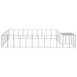 Dog Kennel Silver 19.36 m? Steel