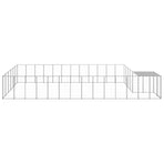 Dog Kennel Silver 22,99 m² Steel
