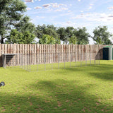 Dog Kennel Silver 22.99 m? Steel