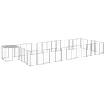 Dog Kennel Silver 26,62 m² Steel