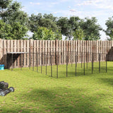 Dog Kennel Black 15.73 m? Steel