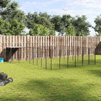 Dog Kennel Black 15,73 m² Steel