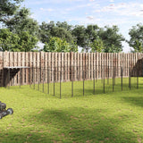 Dog Kennel Black 20.57 m? Steel