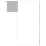 Dog Kennel Silver 10.89 m² Steel - Top-Down View