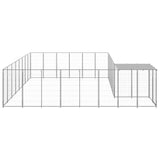 Dog Kennel Silver 15.73 m? Steel