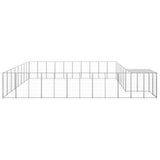 Dog Kennel Silver 25.41 m? Steel