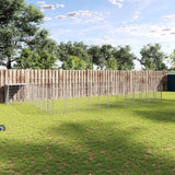 Dog Kennel Silver 25.41 m? Steel