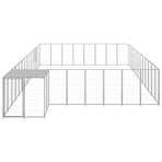 Dog Kennel Silver 30,25 m² Steel
