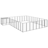 Dog Kennel Black 25.41 m? Steel